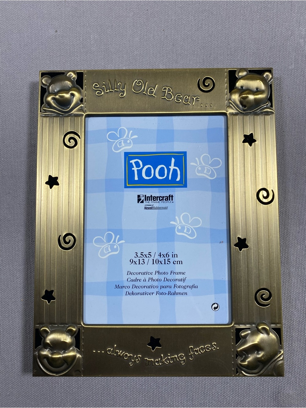 Pooh 'Silly Old Bear' Gold Decorative Photo Frame by